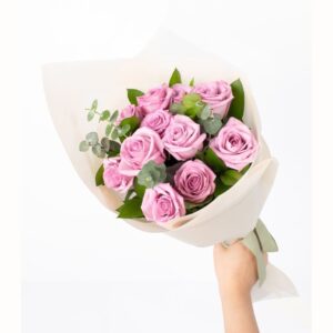 Ramo 12 rosas Lila