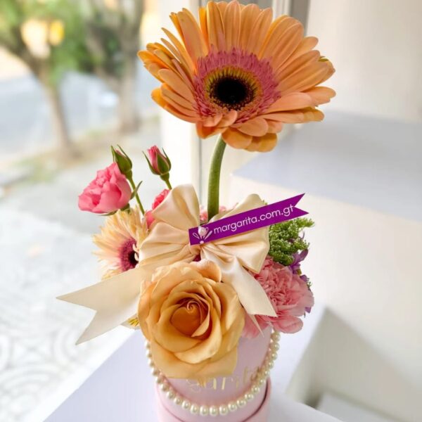 Cajita con Gerberas - Imagen 2