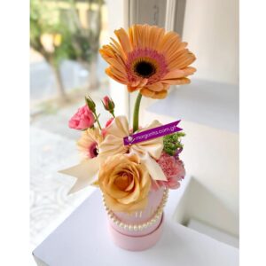 Cajita con Gerberas